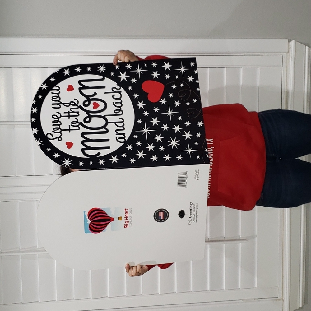 Giant valentines day cards with envelopes bundle of 14